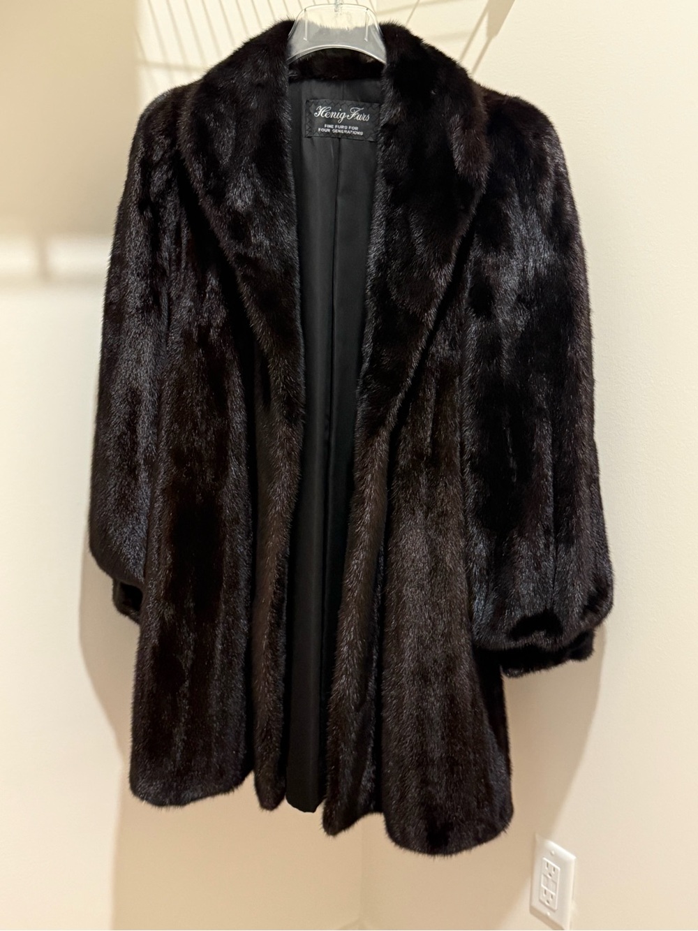 Women's Dark Brown Mink Trench Coat